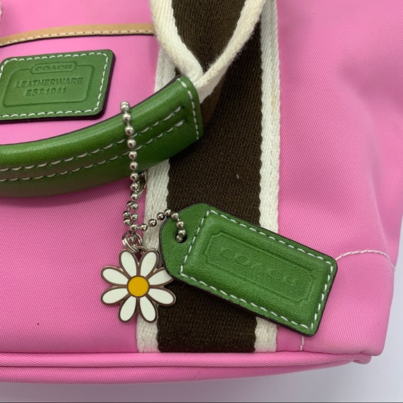 Coach Bag Canvas Mini Hampton Satchel Bag - Picture 12 of 16